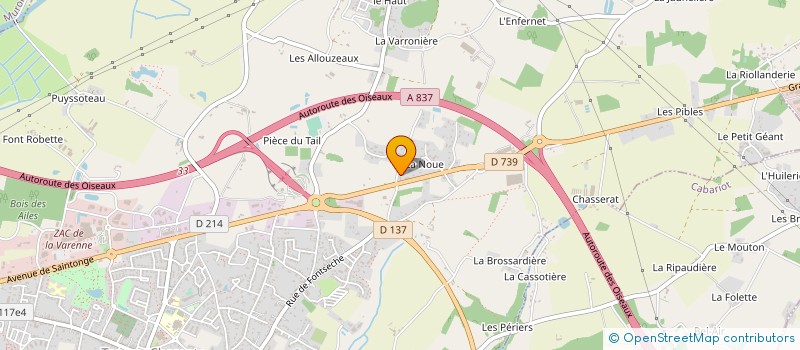 localisation de l'entreprise MASSET FRERES à TONNAY-CHARENTE
