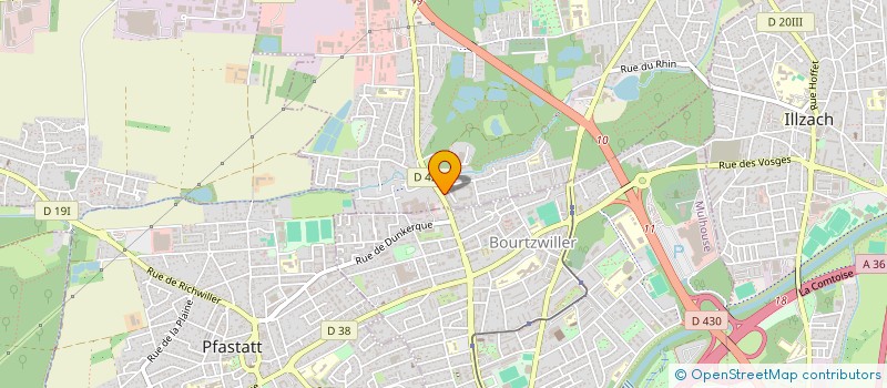 localisation de l'entreprise MASSEURS KINES CASARIN-FOUCHER MILOCHAU  KINGERSHEIM