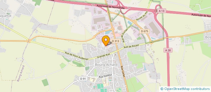 localisation de l'entreprise MASSEURS-KINESITHERAPEUTES DU ROUMOIS NORD à BOURG-ACHARD