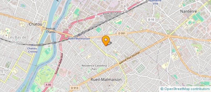 localisation de l'entreprise MASSEVIN à RUEIL-MALMAISON