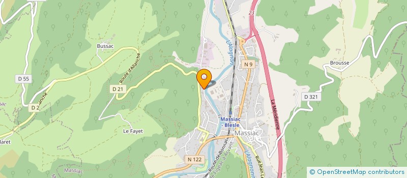 localisation de l'entreprise MASSIAC BETAIL à MASSIAC