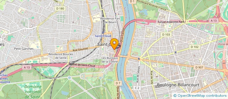 localisation de l'entreprise MASSIBAT à SAINT-CLOUD