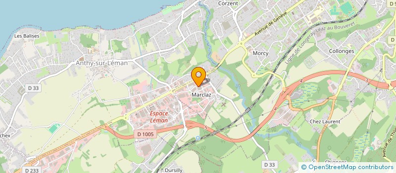 localisation de l'entreprise MASSICOT FERMETURES à THONON-LES-BAINS