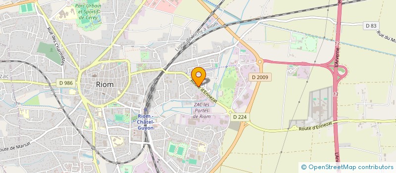 localisation de l'entreprise MASSIF COLLECTIF  RIOM