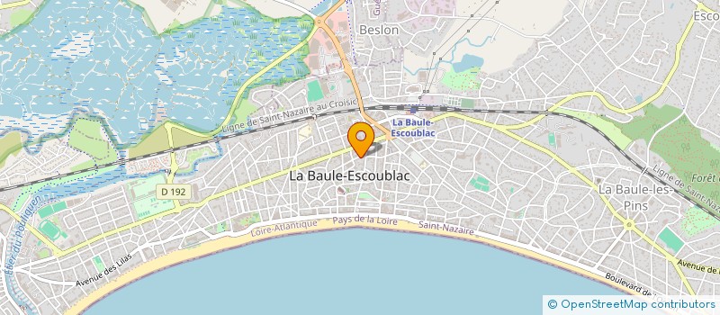 localisation de l'entreprise MASSIF POISSONNERIE à LA BAULE-ESCOUBLAC