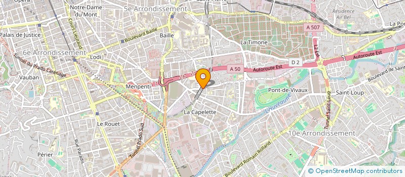 localisation de l'entreprise MASSILIA ACRO à MARSEILLE