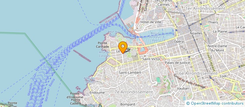localisation de l'entreprise MASSILIA BUSINESS WINE à MARSEILLE