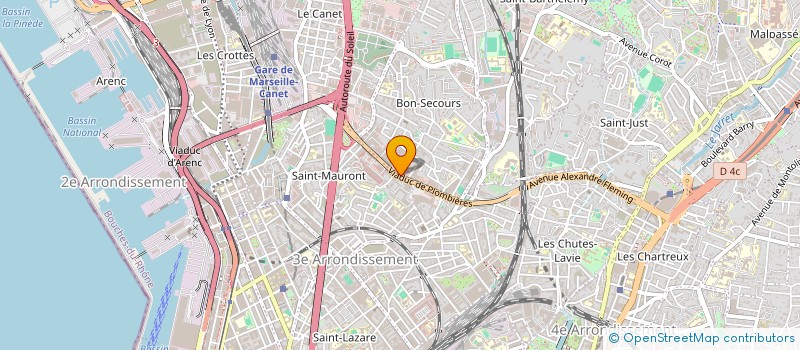 localisation de l'entreprise MASSILIA MATERIAUX à MARSEILLE