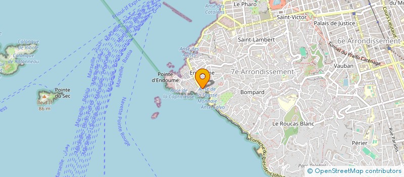 localisation de l'entreprise MASSILIA PARADIS à MARSEILLE