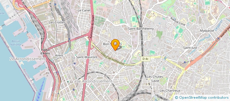 localisation de l'entreprise MASSILIA TP  MARSEILLE 14