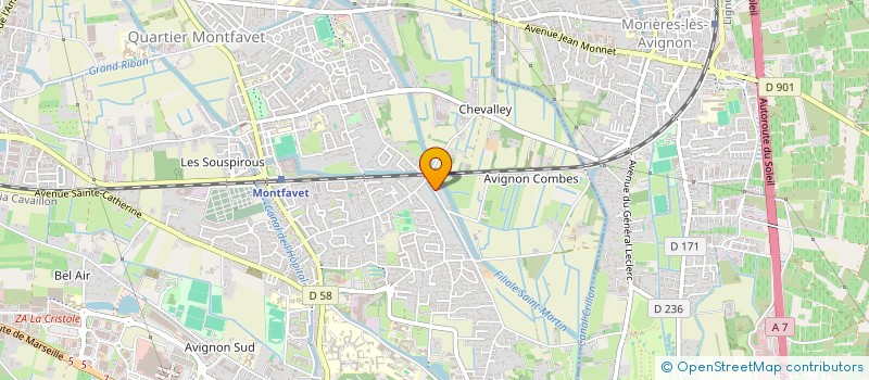 localisation de l'entreprise MASSILLARGUES  AVIGNON