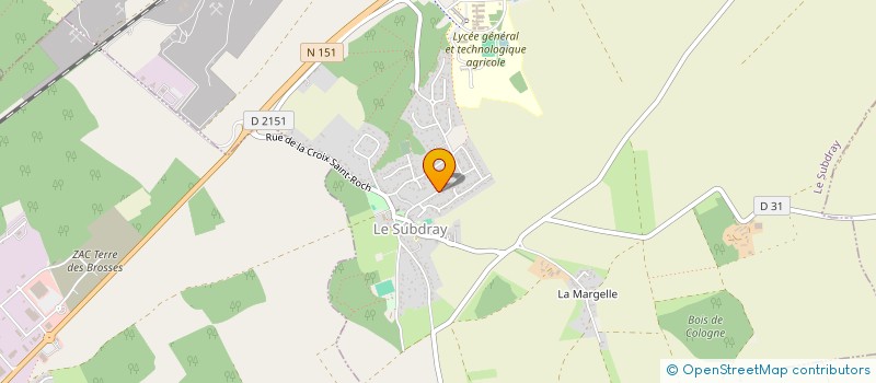 localisation de l'entreprise MASSILY  LE SUBDRAY