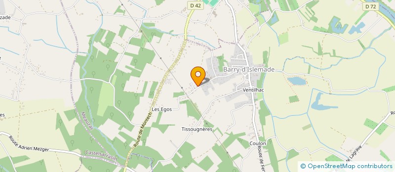 localisation de l'entreprise MASSIMINO - DESPAX  BARRY-D'ISLEMADE