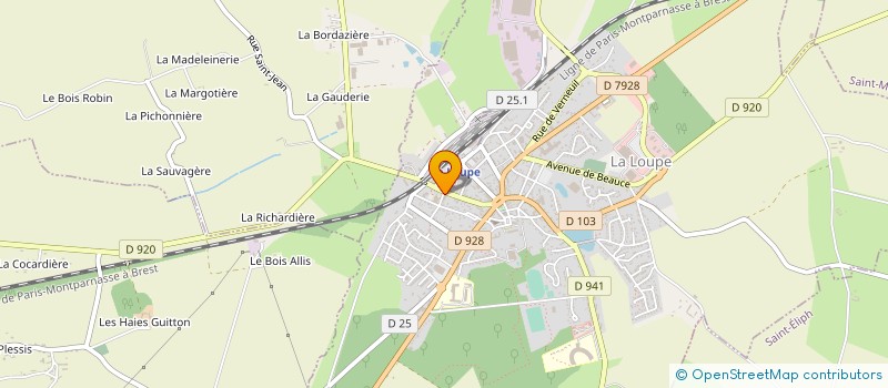 localisation de l'entreprise MASSINOT DIFFUSION à LA LOUPE