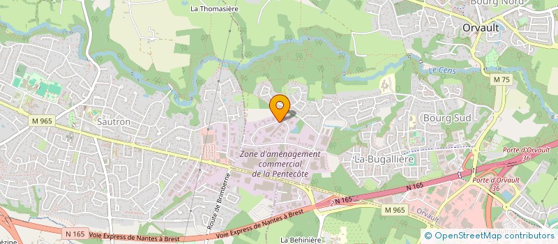 localisation de l'entreprise MASSIPOST à ORVAULT
