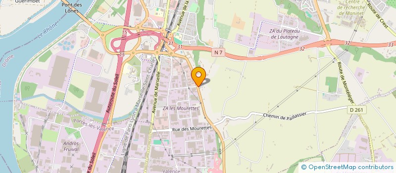 localisation de l'entreprise MASSIS à VALENCE