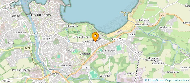 localisation de l'entreprise MASSIWA 29  DOUARNENEZ