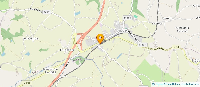 localisation de l'entreprise MASSOL ROUCHY TEIXEIRA ROUCAYROL  TANUS