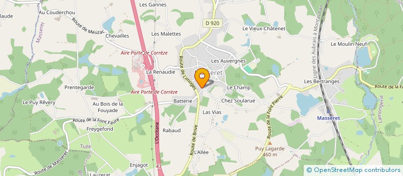 localisation de l'entreprise MASSON  MASSERET