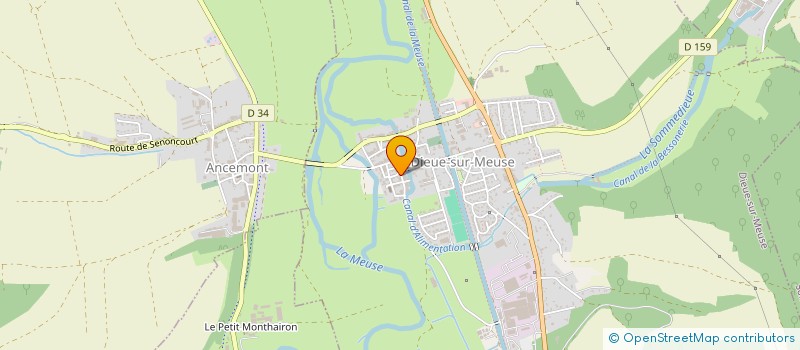 localisation de l'entreprise MASSON ANDRE ET BERNARD à DIEUE-SUR-MEUSE