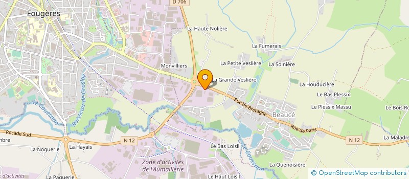 localisation de l'entreprise MASSON BOIS ET MATERIAUX FOUGERAIS à BEAUCE