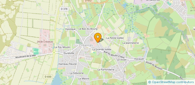 localisation de l'entreprise MASSON GUY ET HERFROY JEAN YVES  CREANCES