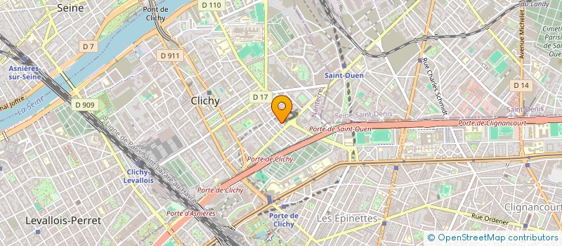 localisation de l'entreprise MASSON JACQU à CLICHY