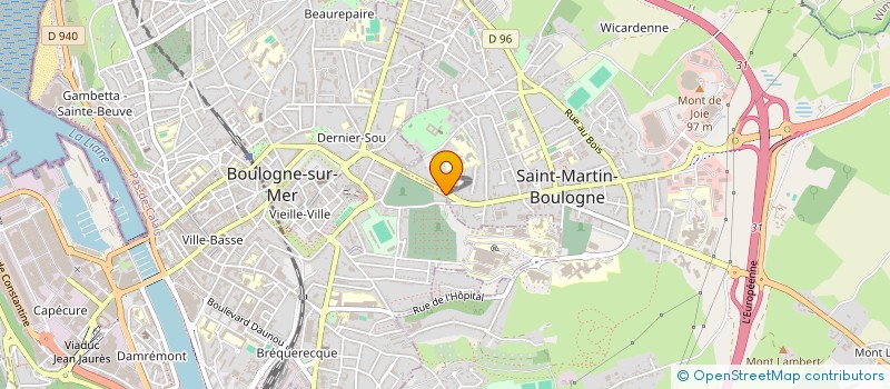 localisation de l'entreprise MASSON JOLY EUROPE RENOVATION à BOULOGNE-SUR-MER