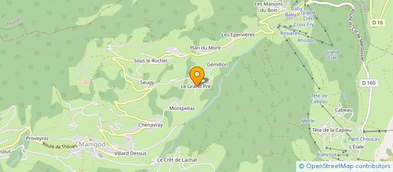 localisation de l'entreprise MASSON MENUISERIE à MANIGOD