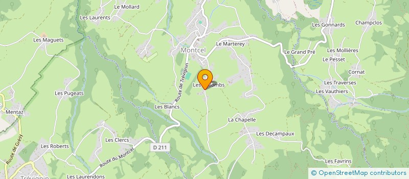 localisation de l'entreprise MASSONNAT-REDOUX à MONTCEL