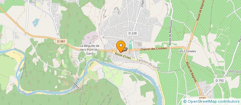 localisation de l'entreprise MASSONNAUD ET CIE à CASTILLON-DU-GARD