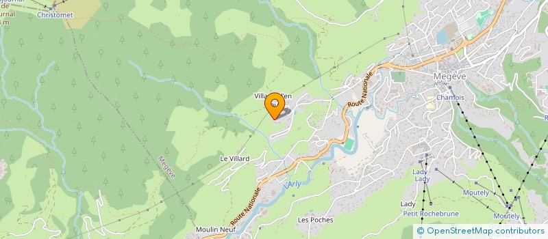 localisation de l'entreprise MASSOT NICOLAS  MEGEVE