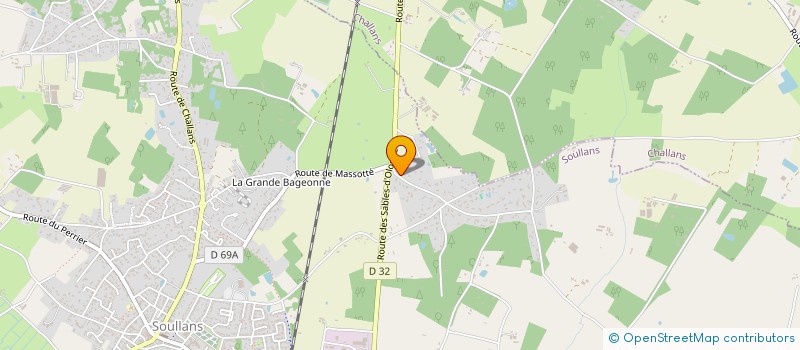localisation de l'entreprise MASSOTTE à SOULLANS