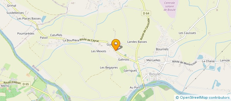 localisation de l'entreprise MASSOUTIER  BIOULE