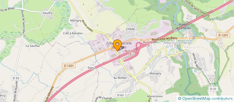 localisation de l'entreprise MASSUCCO T. à ALBY-SUR-CHERAN