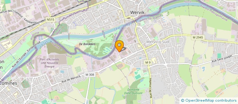 localisation de l'entreprise MASSURER  WERVICQ-SUD