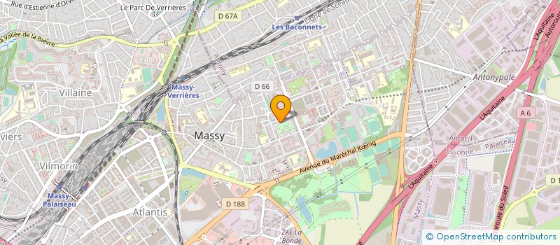 localisation de l'entreprise MASSY ATHLETIC SPORTS à MASSY