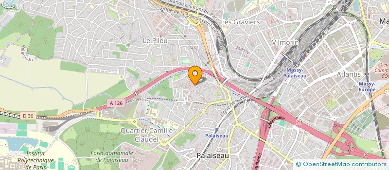localisation de l'entreprise MASSY DRIVE à PALAISEAU