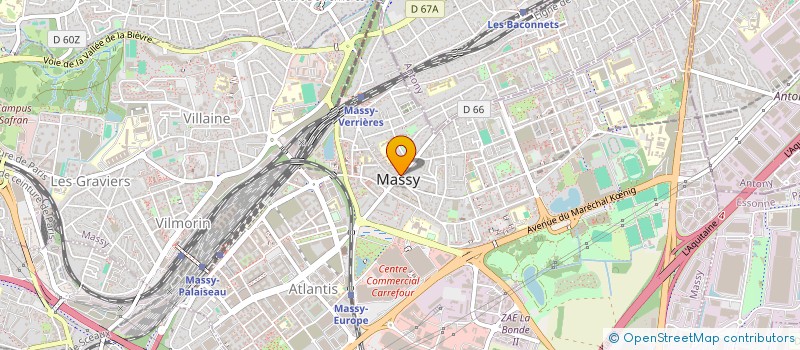 localisation de l'entreprise MASSY MANGER BIO à MASSY