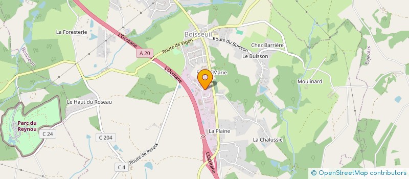 localisation de l'entreprise MASSY PROMOTION  BOISSEUIL