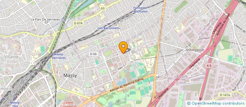 localisation de l'entreprise MASSY SUPERMARCHE  MASSY