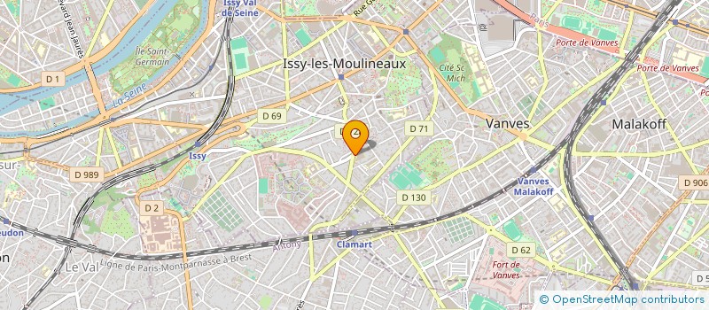 localisation de l'entreprise MAST-BATIMENT à ISSY-LES-MOULINEAUX