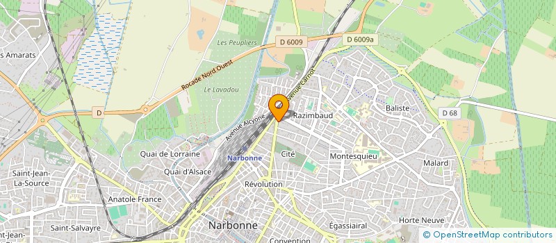 localisation de l'entreprise MASTAU IMMOBILIER à NARBONNE