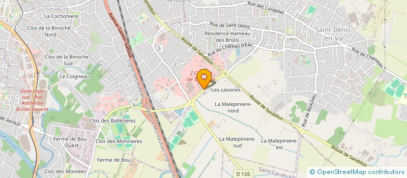 localisation de l'entreprise MASTEK à SAINT-JEAN-LE-BLANC