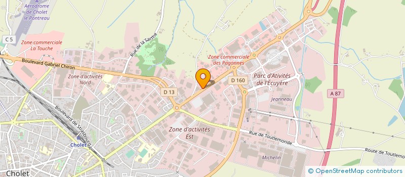localisation de l'entreprise MASTER à CHOLET