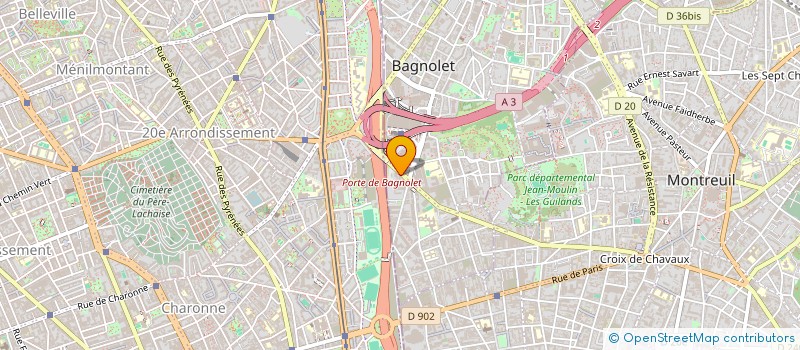 localisation de l'entreprise MASTER BAT à BAGNOLET