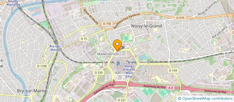 localisation de l'entreprise MASTER BW à NOISY-LE-GRAND