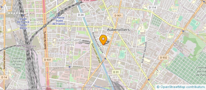 localisation de l'entreprise MASTER CALL à AUBERVILLIERS