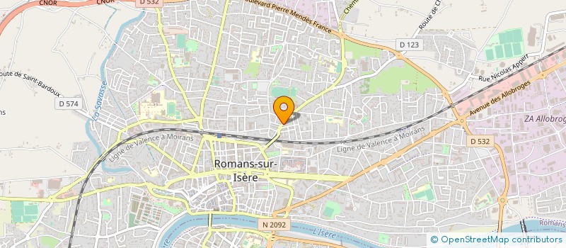 localisation de l'entreprise MASTER DISTRIBUTION  ROMANS-SUR-ISERE