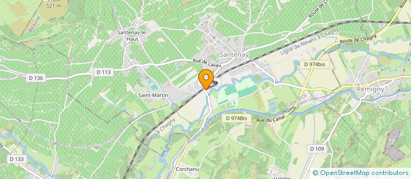 localisation de l'entreprise MASTER DISTRIBUTION INTERNATIONALE  SANTENAY